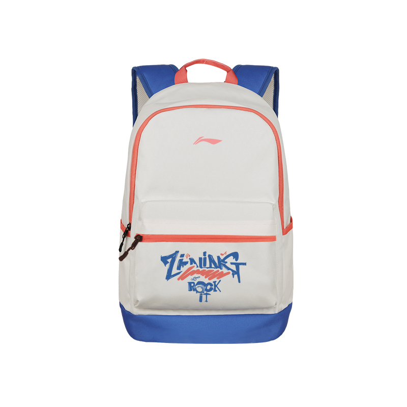 

LINING Полиэстеровый рюкзак унисекс бело-голубой, White & Blue (Blue Orange Music Festival)