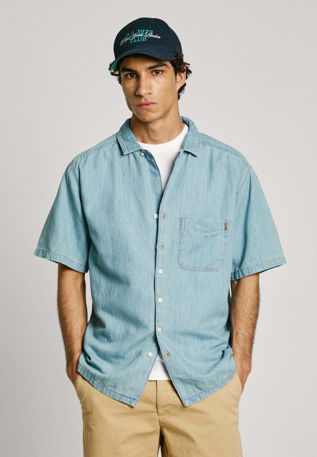

Рубашка MACE TINT Pepe Jeans, цвет Blue Lightweight Denim