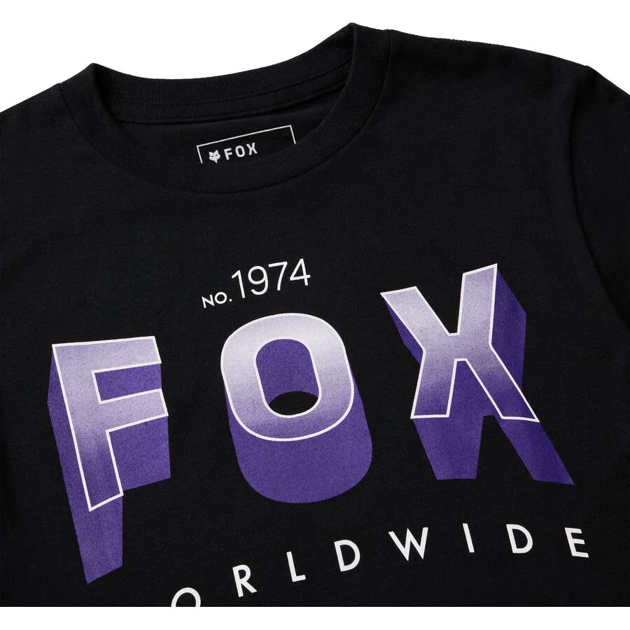 Молодежная футболка с блоком Fox Racing, Ultra Black — фото 2