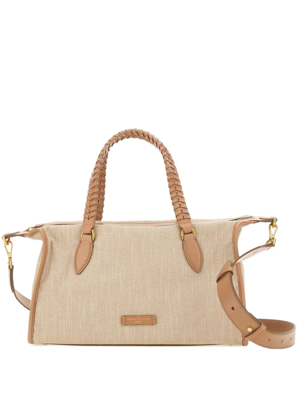 

Сумка-тоут Roxy с плетеной ручкой Gianni Chiarini, бежевый