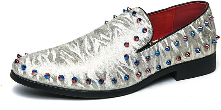 

Мужские лоферы Легкие слипоны Мокасины Стильная обувь для торжеств Дышащие лоферы с кисточками Туфли-слиперы Классические винтажные лоферы Обувь для вечеринок Senlongbao, Sliver