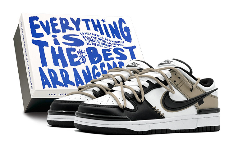 

Кроссовки для скейтбординга Dunk унисекс с низким верхом коричневый/серый Nike
