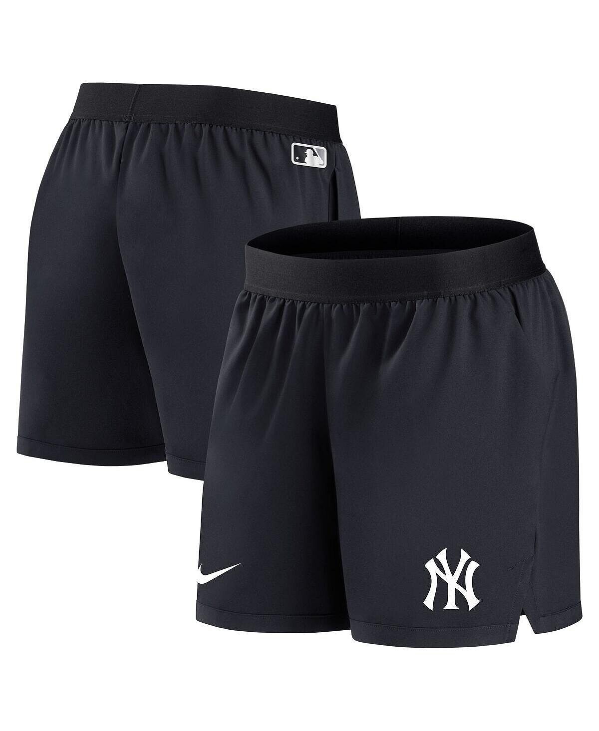 Женские темно-синие шорты New York Yankees Authentic Collection Team Performance Nike, темно-синий — фото 2