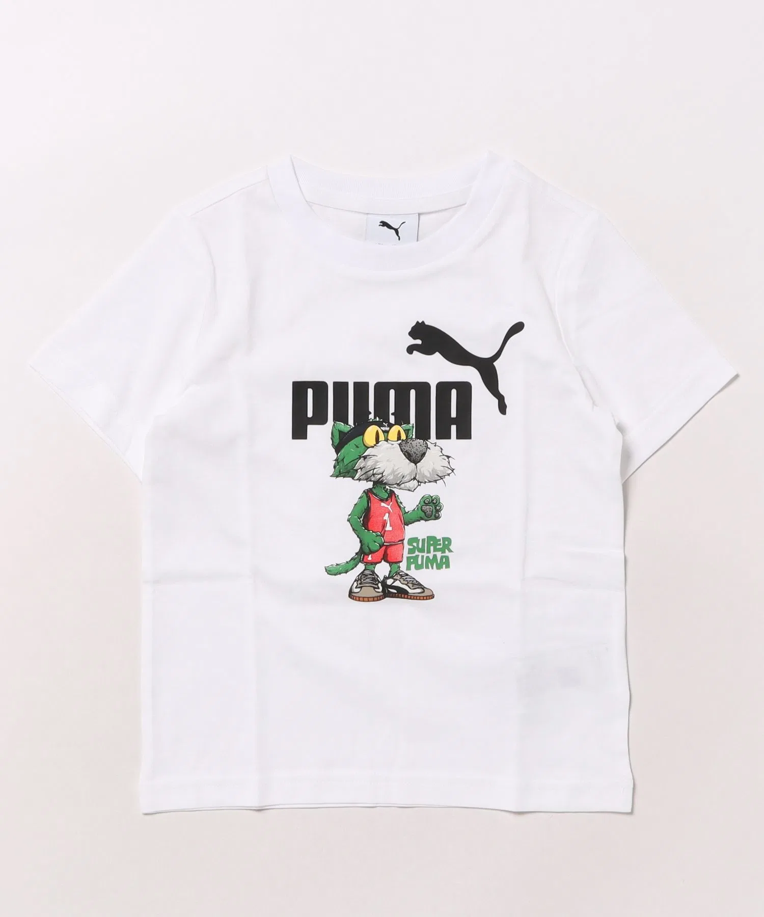 Детская футболка PUMA SUPER PUMA c графикой белая