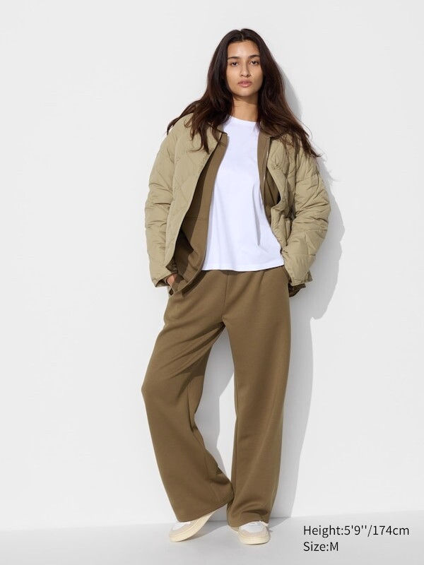 

Широкие брюки для сухого пота длинные Uniqlo, зеленый