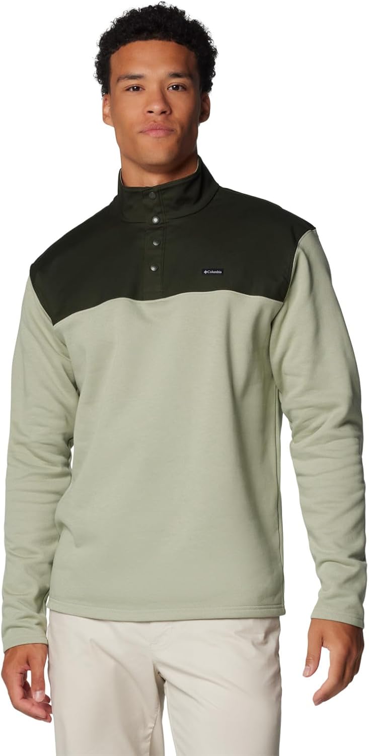 

Columbia мужская куртка Pitchstone Overlay Half Snap, Safari/Greenscape