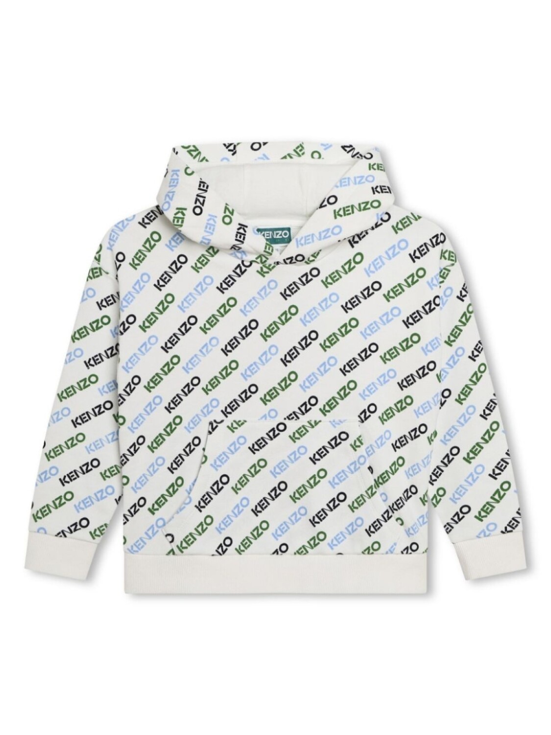 

Kenzo Kids худи с логотипом, белый