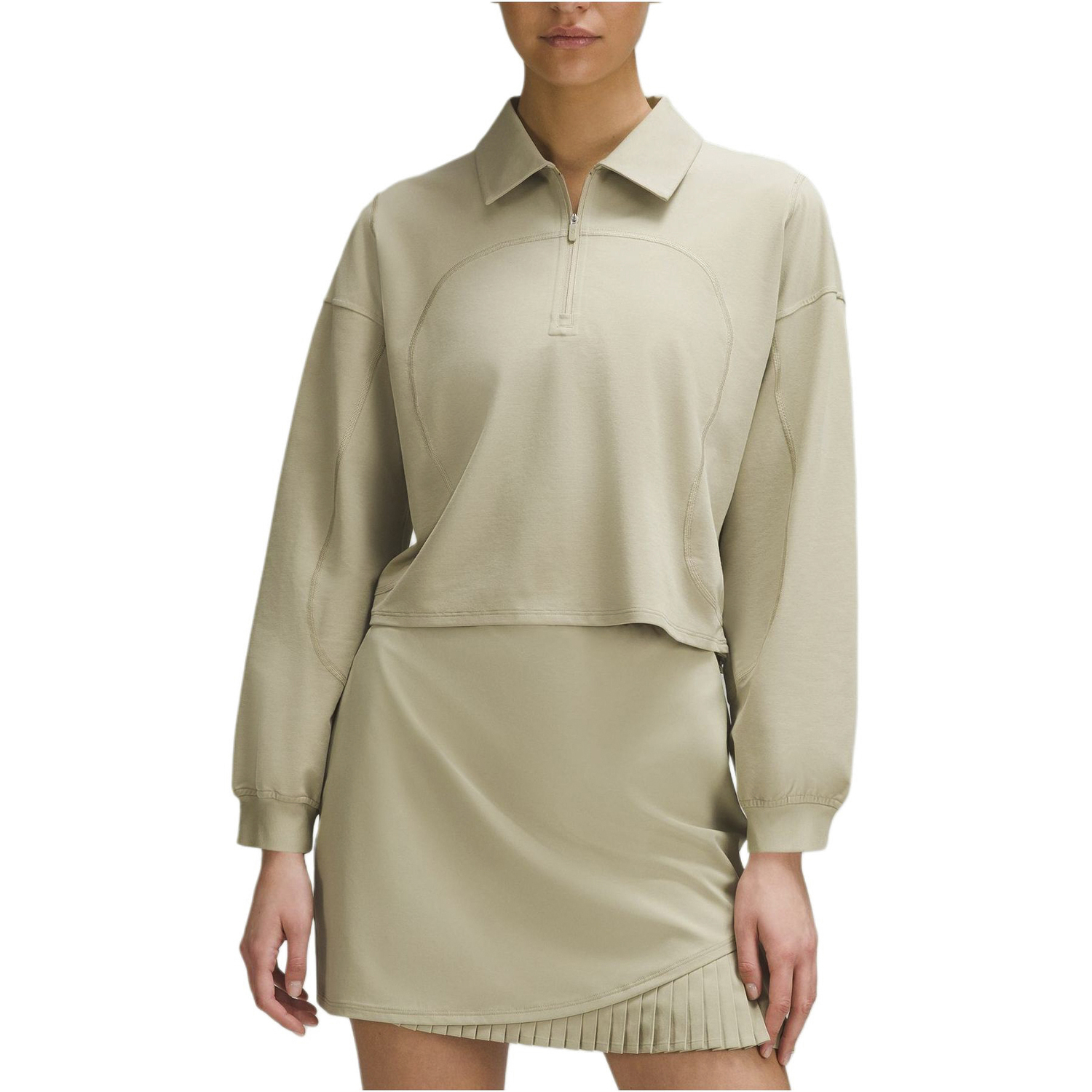 

Футболка с задней складкой Lululemon, Compass Khaki