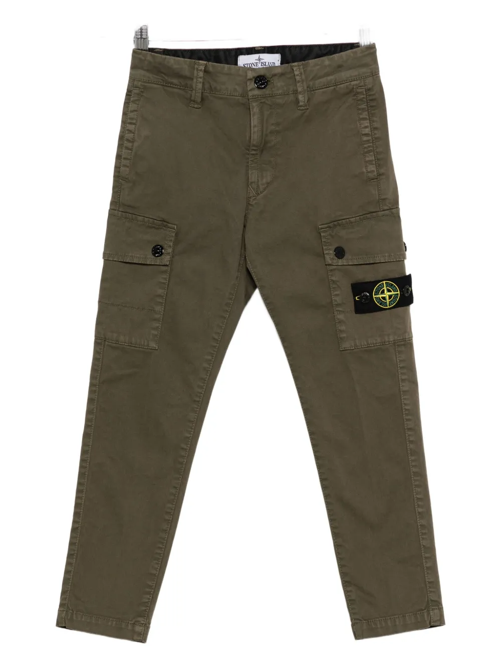 

Брюки с карманами-карго Stone Island Junior, зеленый
