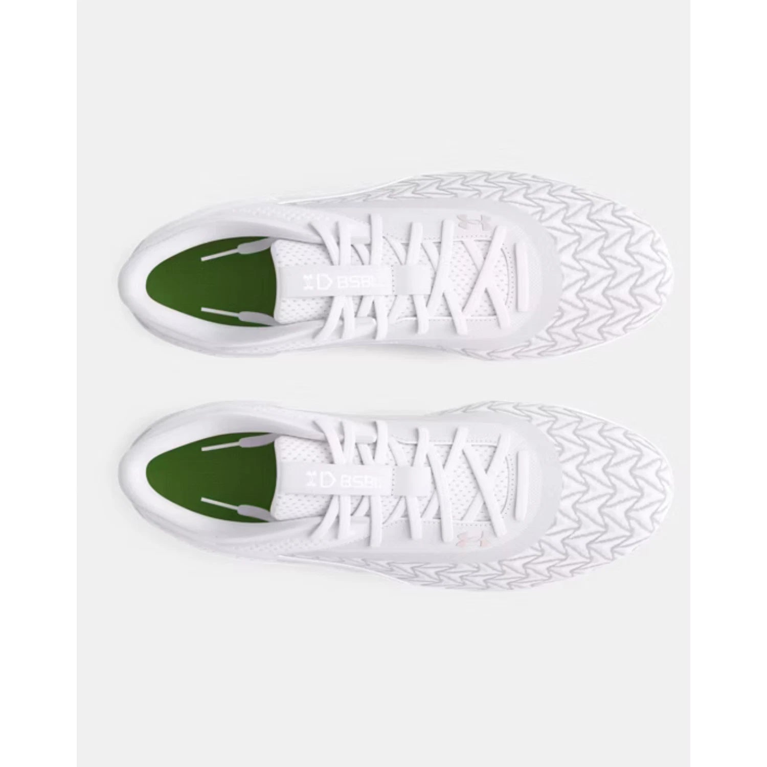 Мужские белые бейсбольные бутсы Under Armour Yard MT TPU 30 3027449-101 TF8538, белый — фото 4