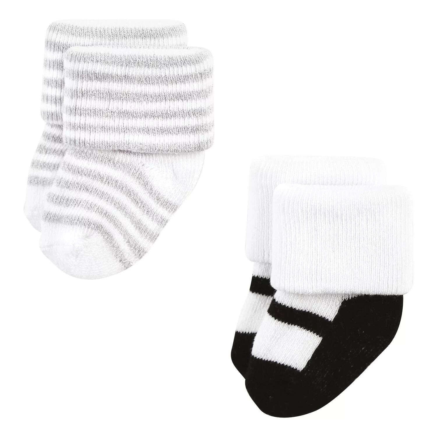Hudson Baby Infant Girls Хлопковые носки для новорожденных и махровые носки, серебристый, золотой, розовый Hudson Baby — фото 2