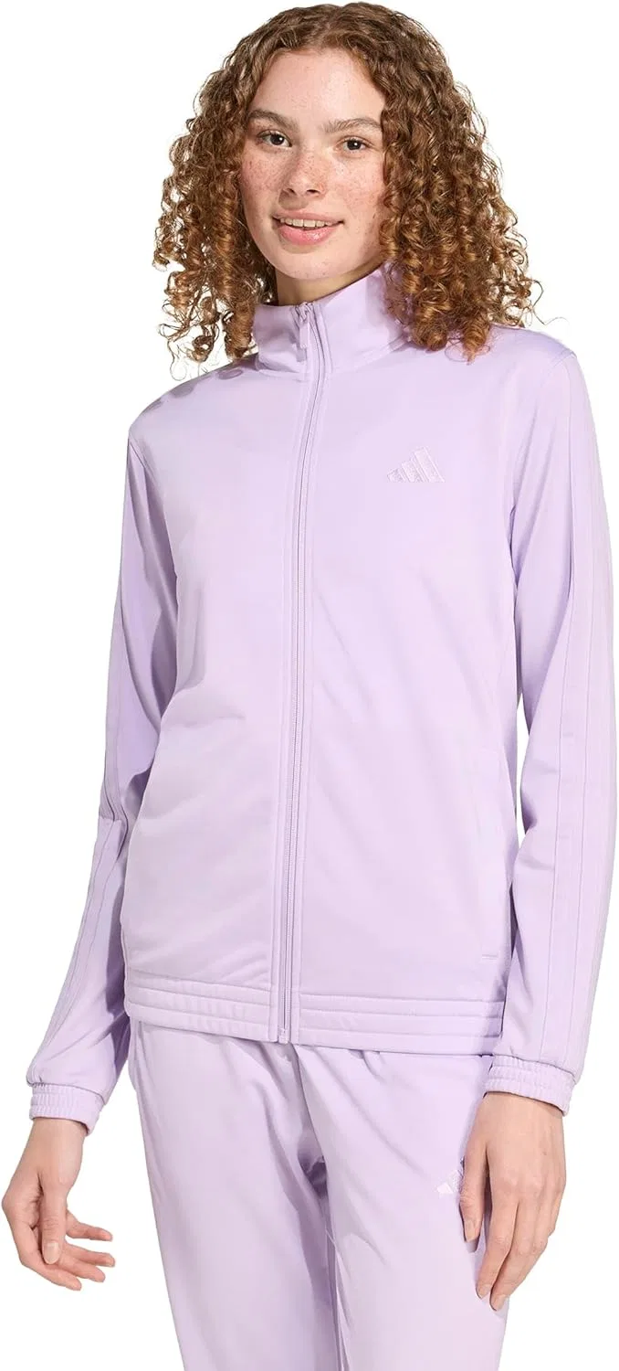 Женская ветровка adidas Tricot 3-stripes, Powder Plum