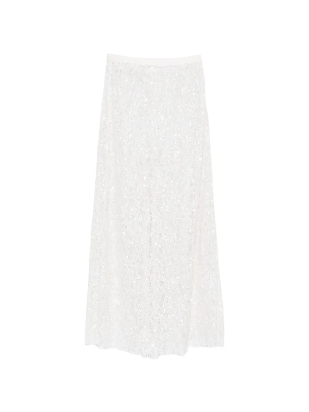 

Юбка макси с пайетками P.A.R.O.S.H., белый