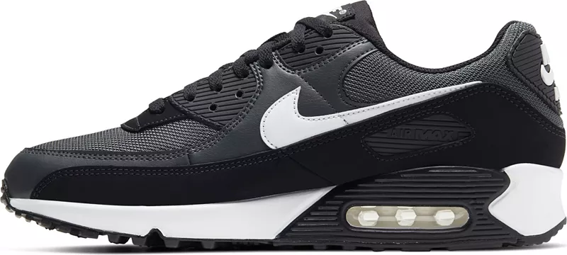 Мужские кроссовки Nike Air Max 90, цвет Gry/Wht/Smoke Gry/Blk — фото 3