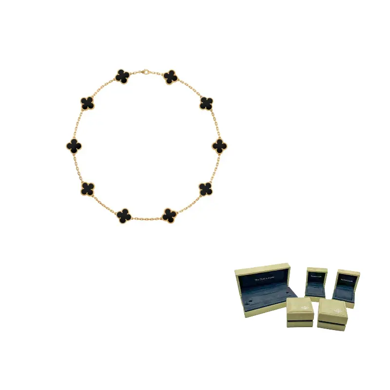 

Van Cleef & Arpels Ожерелье 2010-х годов из желтого золота 18 карат Alhambra