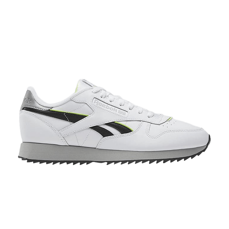 

Кроссовки Reebok Classic Leather Ripple 'White Black Lime', белый
