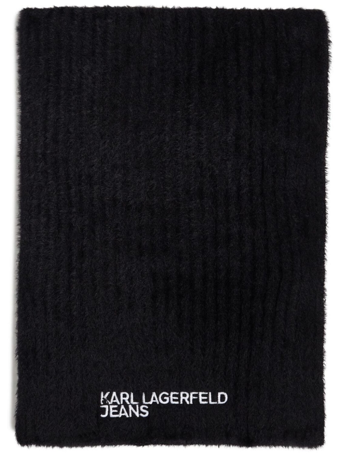 

Karl Lagerfeld Jeans шарф Fluffy с вышитым логотипом, черный