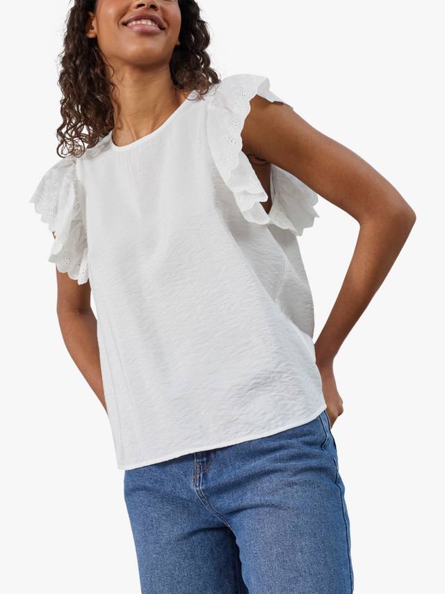 

Топ Vidar с рукавами-фонариками Sisters Point, White