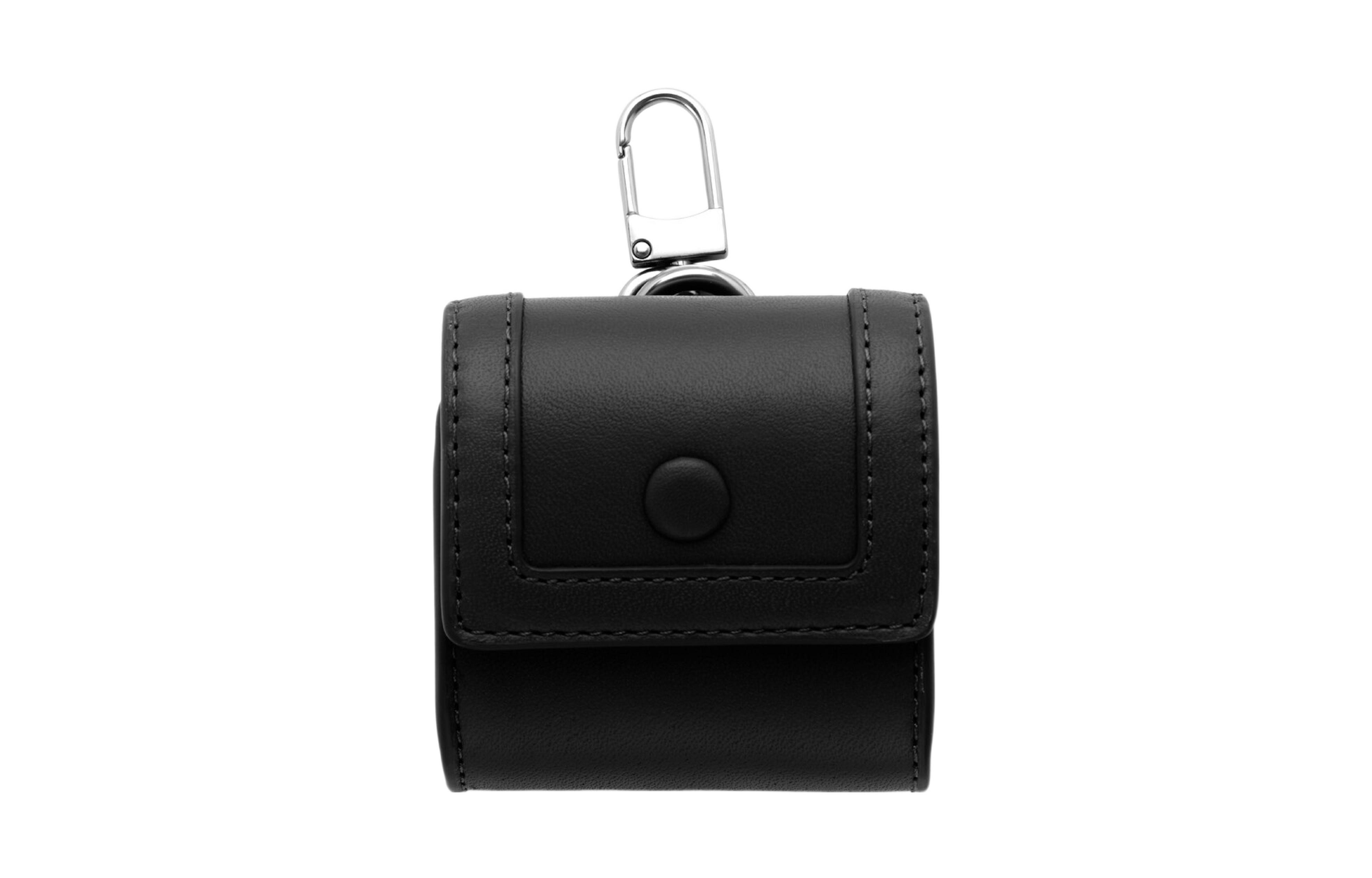 

COS Чехол для наушников AirPods из коровьей кожи мужской черный, Black