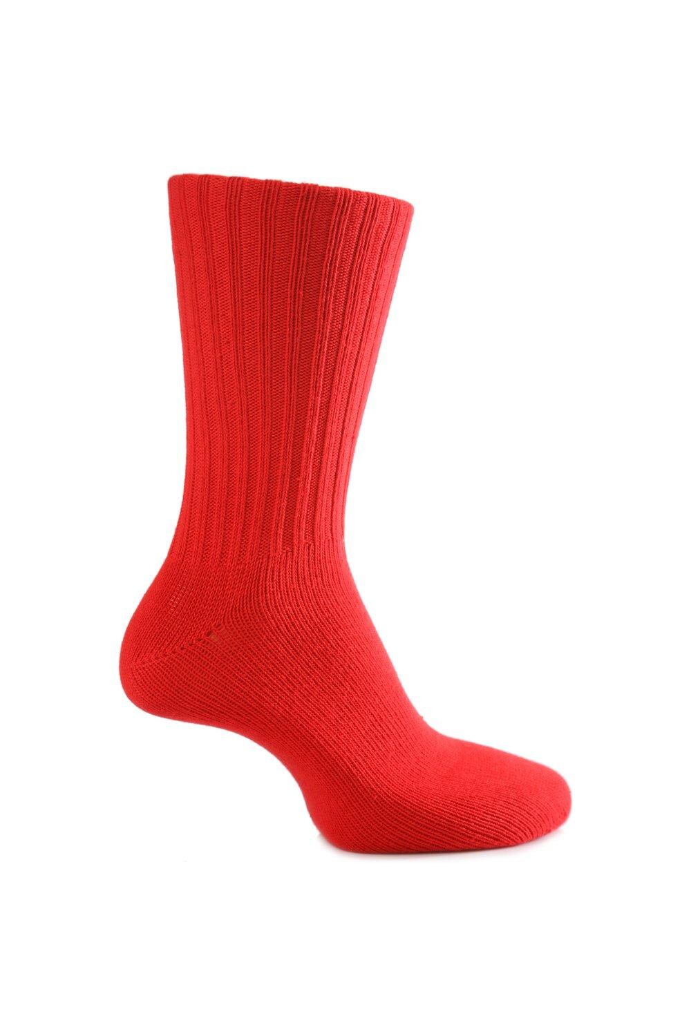 

1 пара хлопковых носков с неэластичными манжетами SOCKSHOP of London, красный