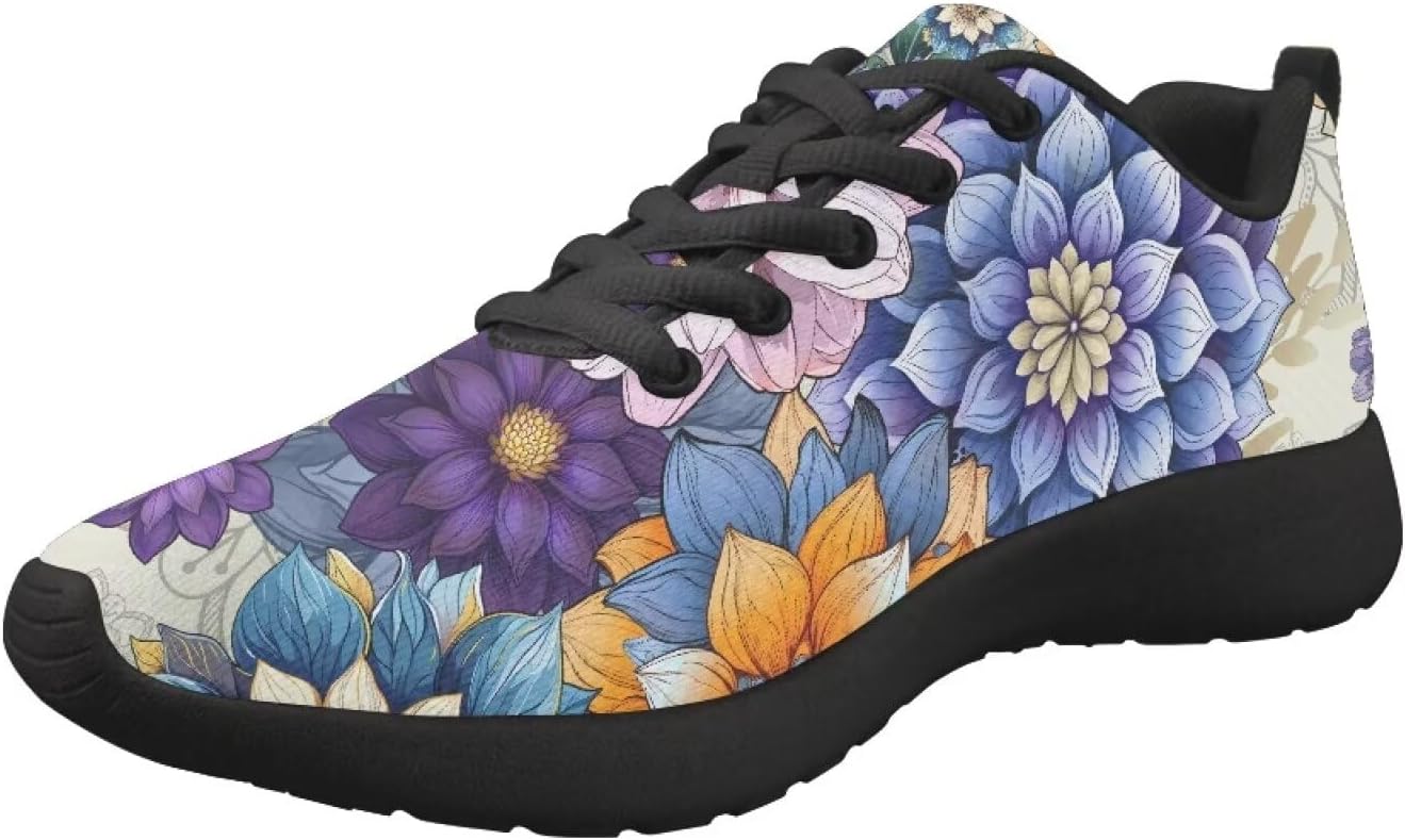 

Кроссовки chaqlin Fashion для бега, модные мужские сетчатые тренеры для работы, путешествий, комфорта, фитнеса и спортзала, Boho Flower