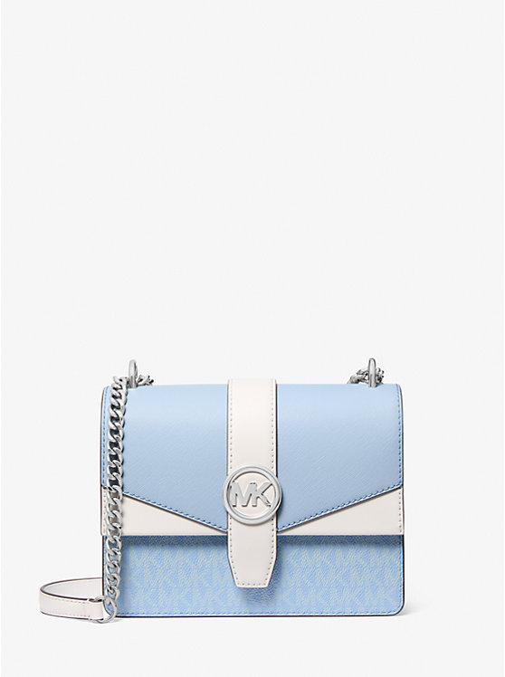 

Маленькая сумка через плечо Greenwich с фирменным логотипом и цветными блоками Michael Kors, мультиколор