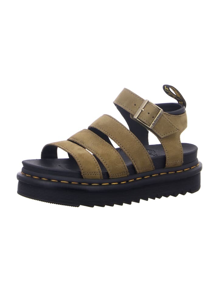 Сандалии на плоской подошве Dr Martens Plateau Sandaletten, оливковый — фото 2