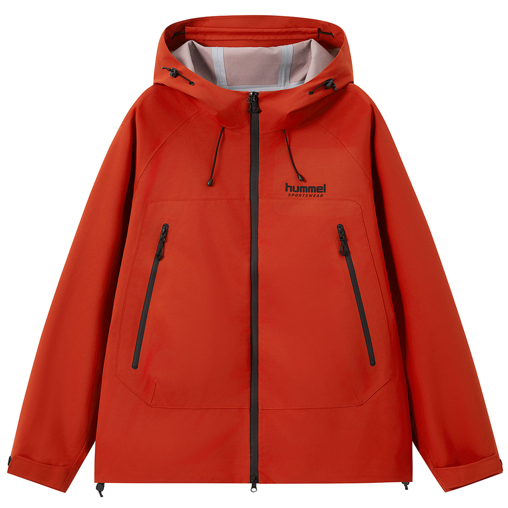

Hummel Дышащая Ветровка Водоотталкивающая Ветрозащитная Унисекс Phantom Black, Rosefinch Red