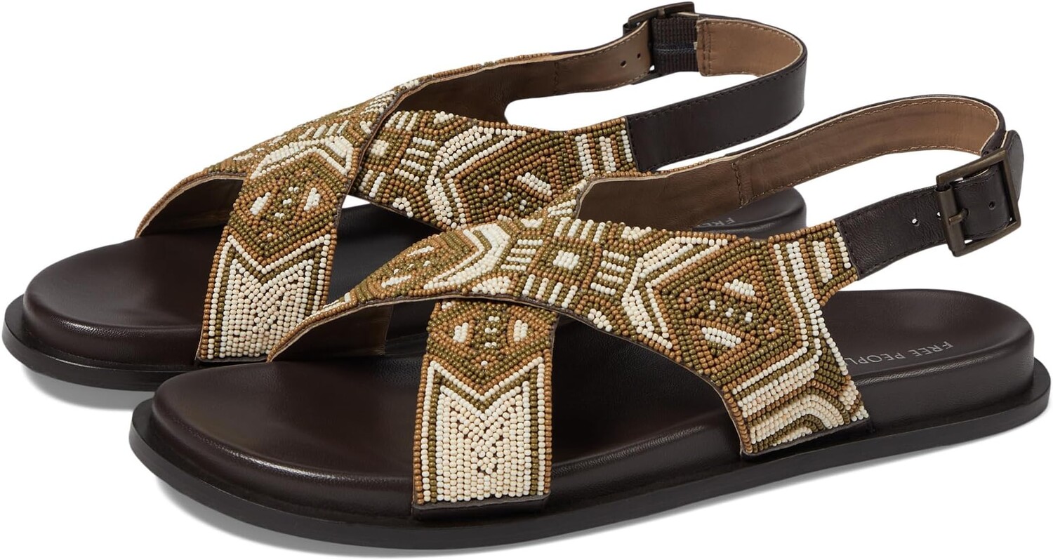 

Сандалии Free People Mali Beaded Sandal, цвет Taupe