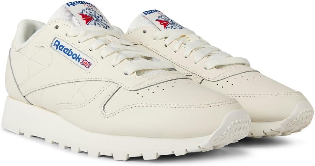 Мужские винтажные кроссовки Reebok Classic Leather 1983, красный/синий — фото 3