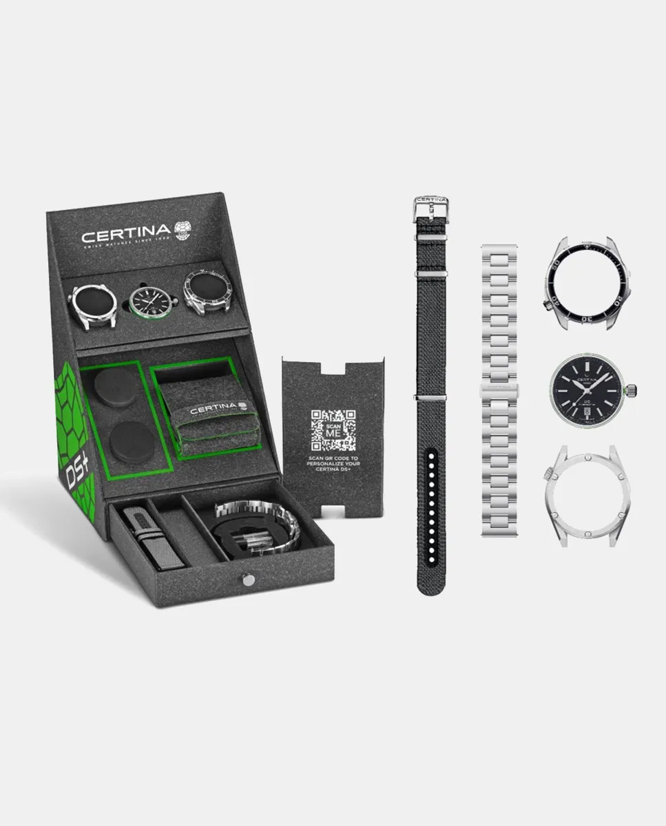 

DS+ C0414071905100 Автоматические мужские часы из серой стали Certina, серый