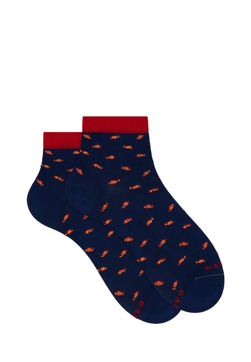 

Носки TWO-COLOUR FISH PATTERNED SHORT Gallo, синий