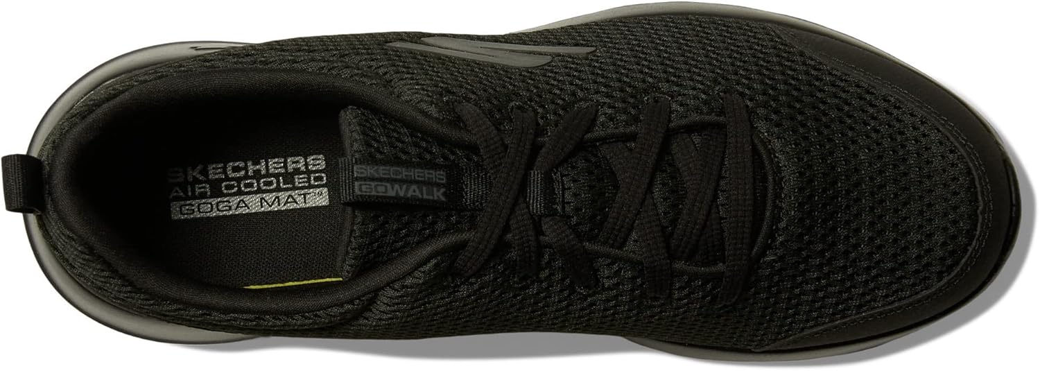 Мужские кроссовки Skechers Gowalk Max для спортивных тренировок и ходьбы с амортизирующей вставкой с воздушным охлаждением, черный — фото 2