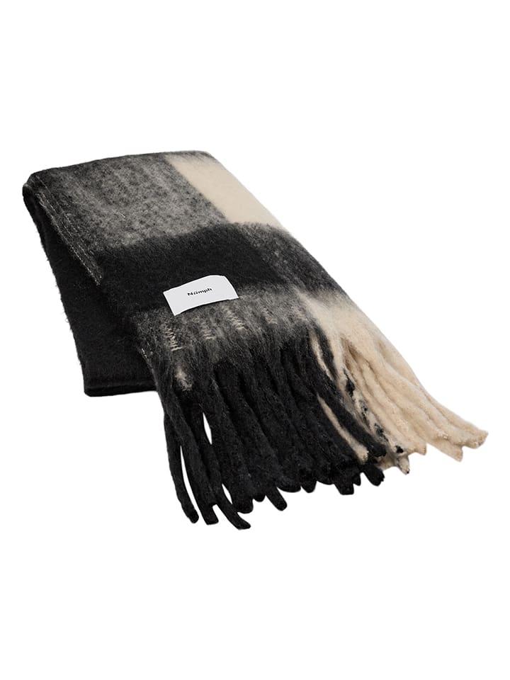 

NÜMPH Шарф "Нуамира" в черно-кремовом цвете