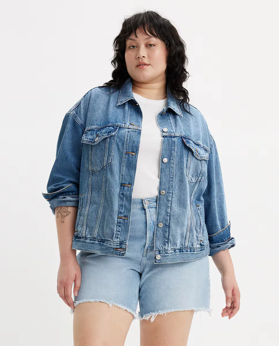 

Женская свободная джинсовая куртка Levi's Plus, синий
