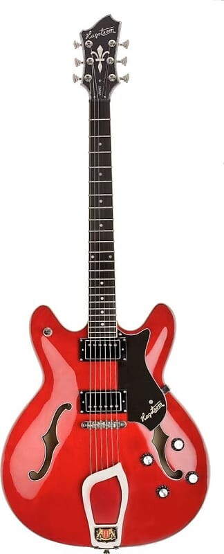 

Электрогитара Hagstrom VIK-WCT Viking Semi-Hollow Electric Guitar - CHERRY RED