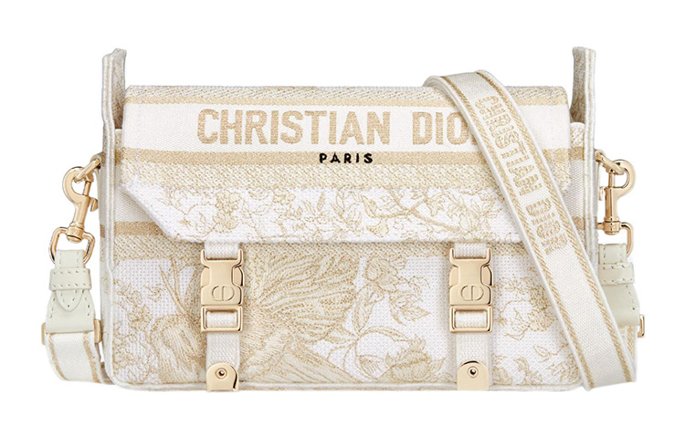 

DIOR Сумка-мессенджер с вышивкой в камуфляжном стиле
