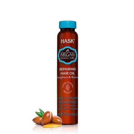 

Масло для волос Argan Shine Oil в ампулах для всех типов волос 18 мл, Hask
