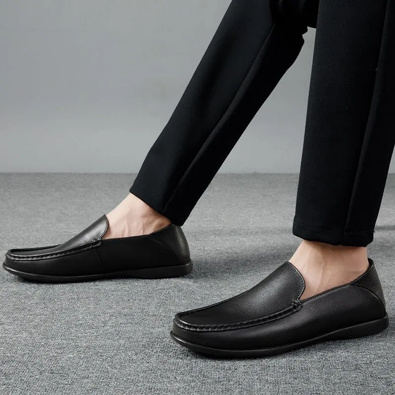 Туфли кожаные Loafers, черный SayfuR — фото 4