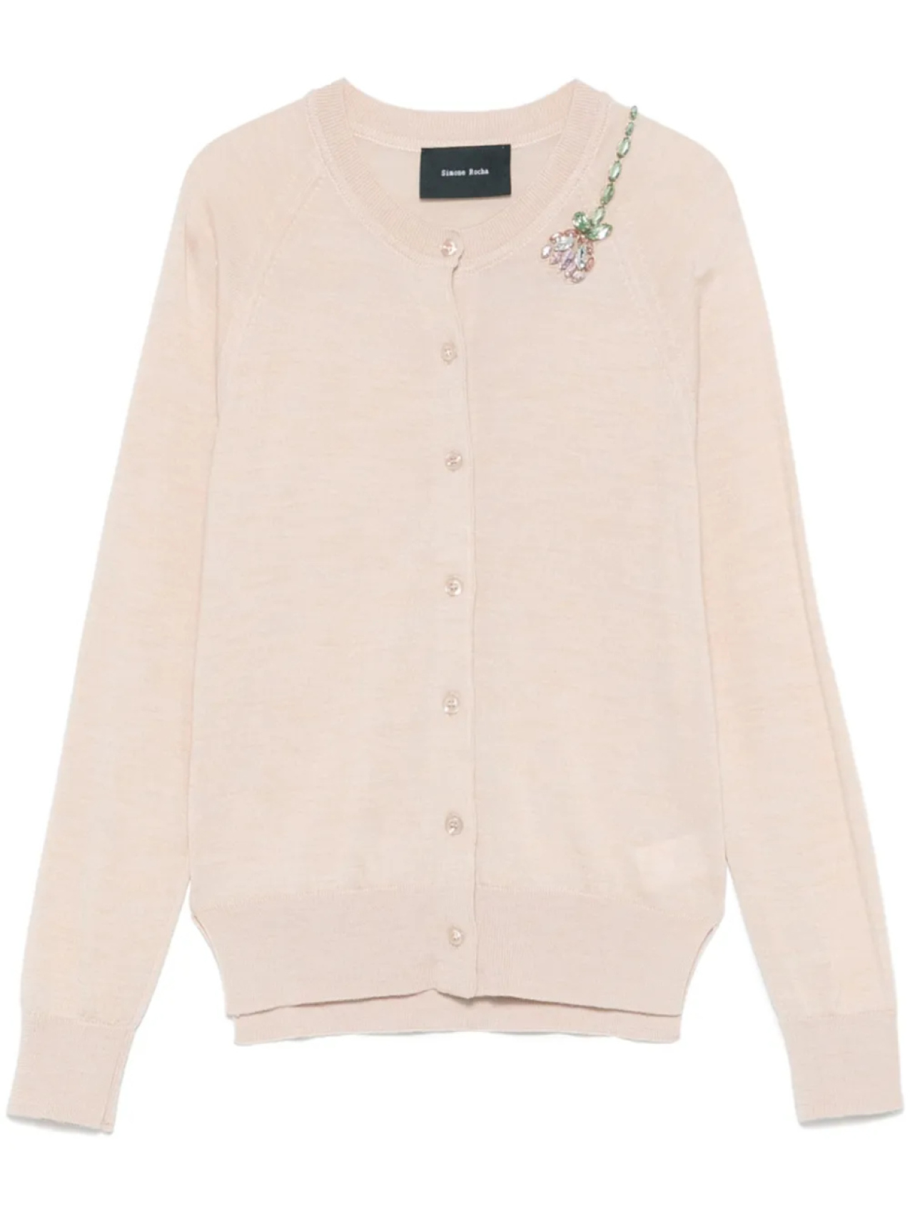 

Simone Rocha кардиган тонкой вязки, розовый