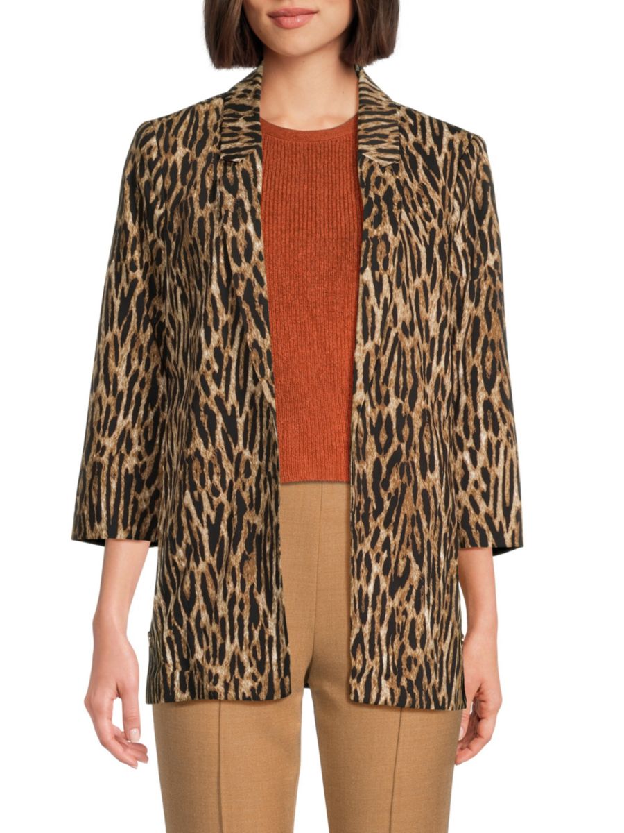 

Куртка с леопардовым принтом T Tahari, цвет Cheetah Print Brown