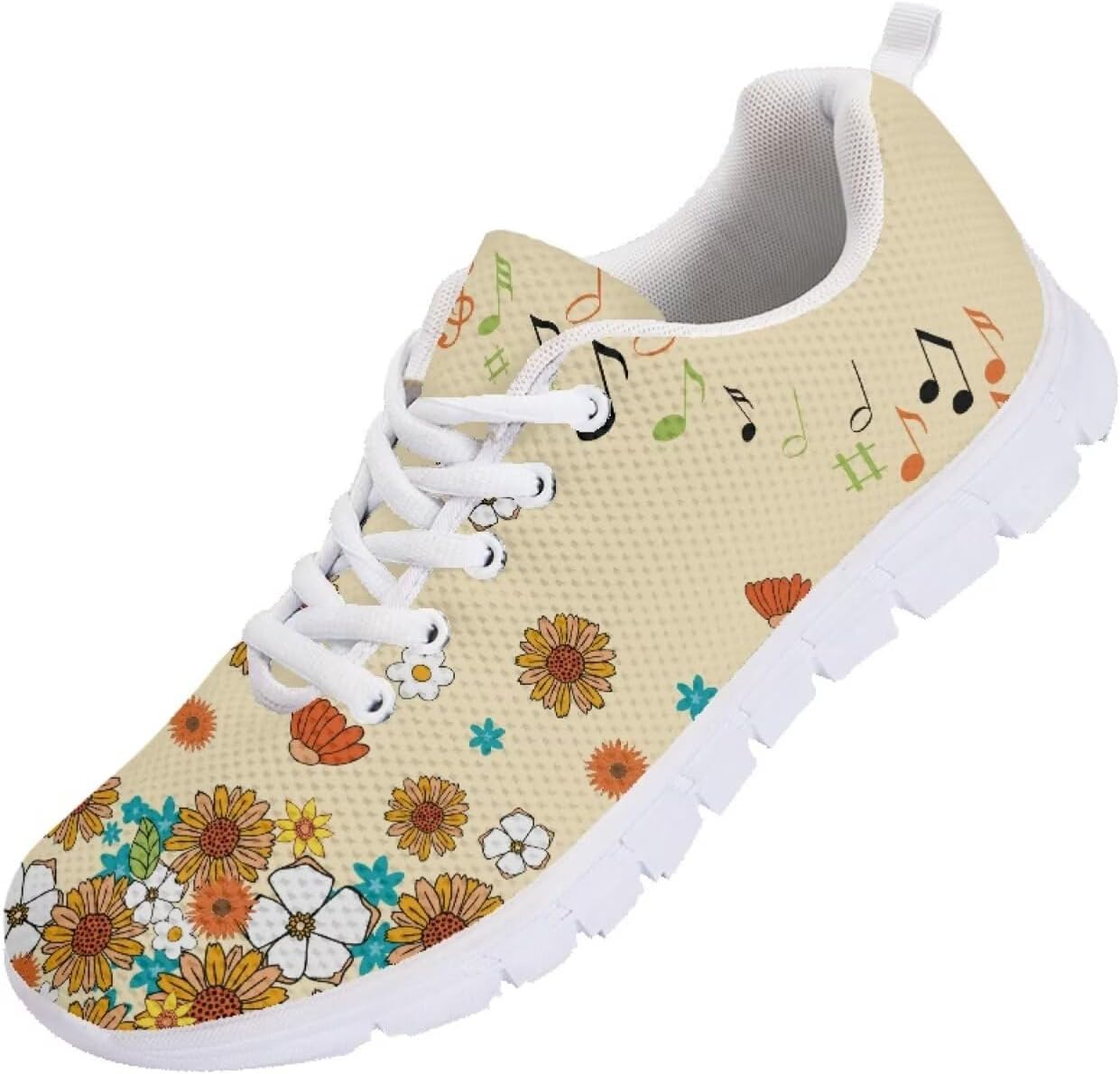 

Женские кроссовки для бега, обувь для путешествий и прогулок, мужские стильные кеды, легкие для тенниса и спортивных занятий Getelinseng, Cottagecore Retro Flower