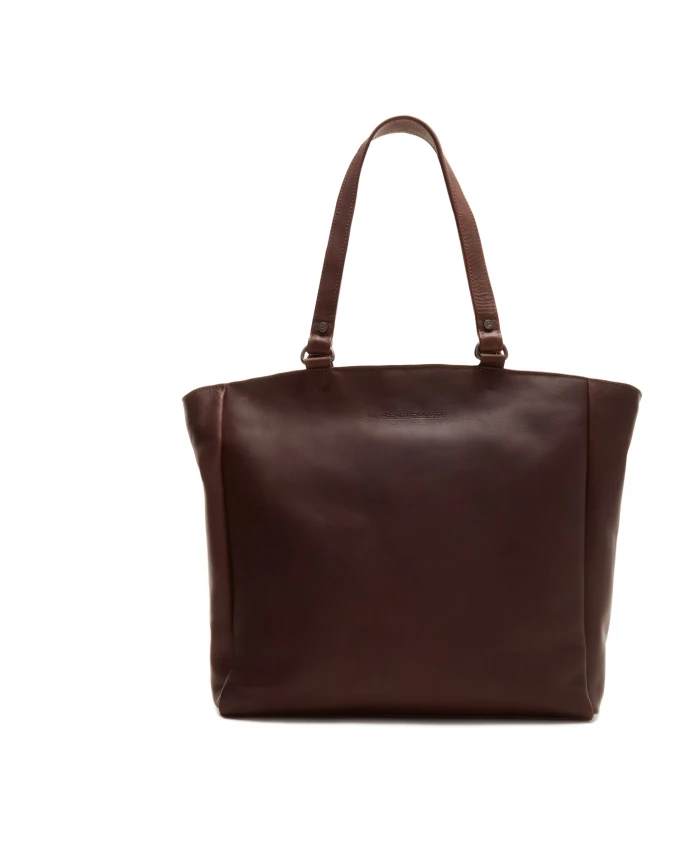 

Черная сумка-шоппер из телячьей кожи The Chesterfield Brand, коричневый