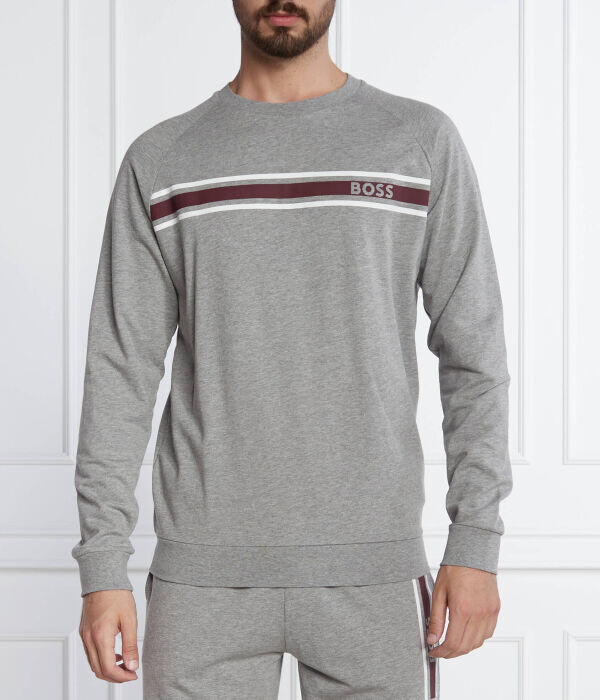 

Лонгслив Boss Authentic Regular Fit, серый