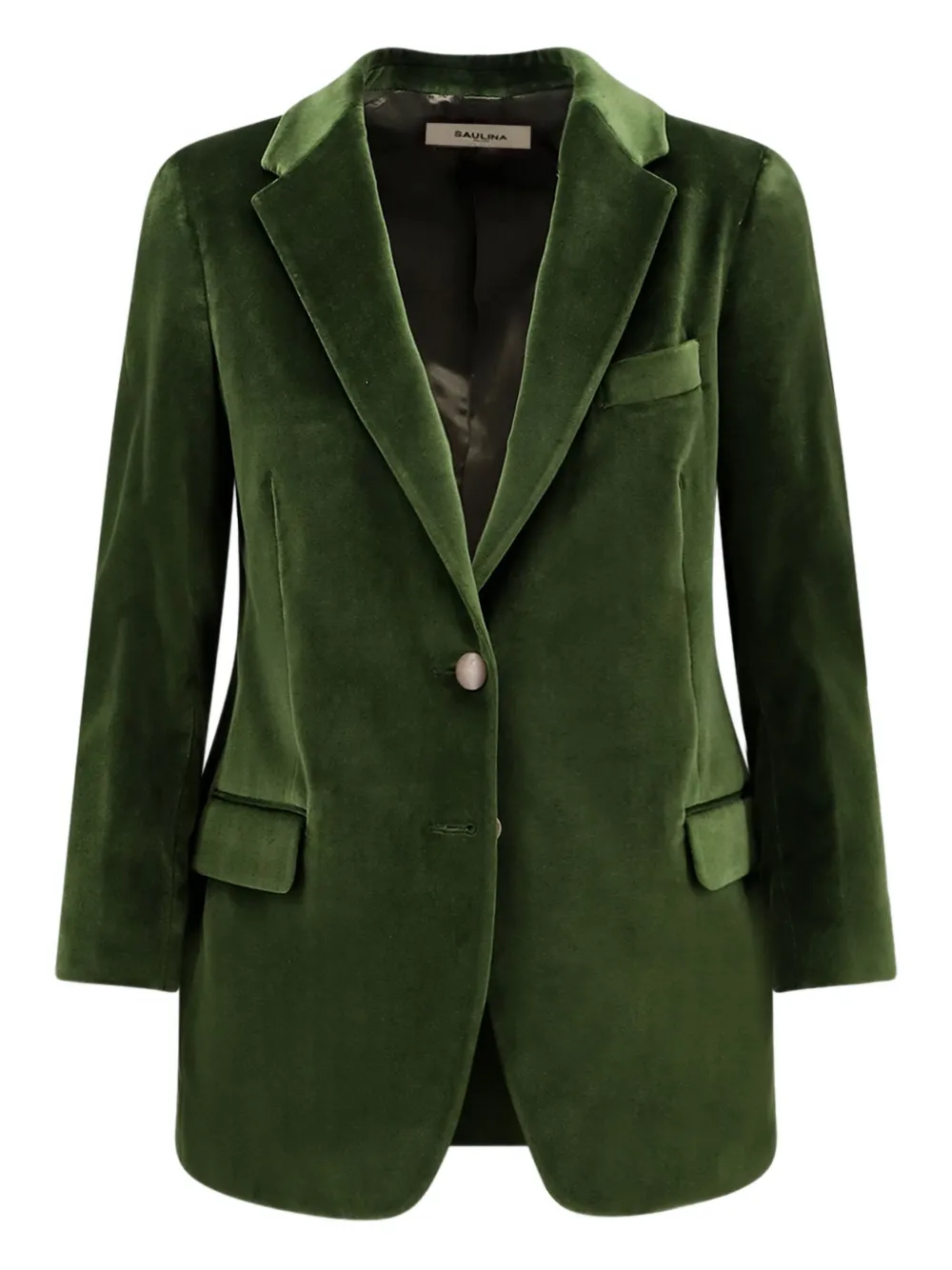 

Бархатный пиджак Antonia Saulina, зеленый