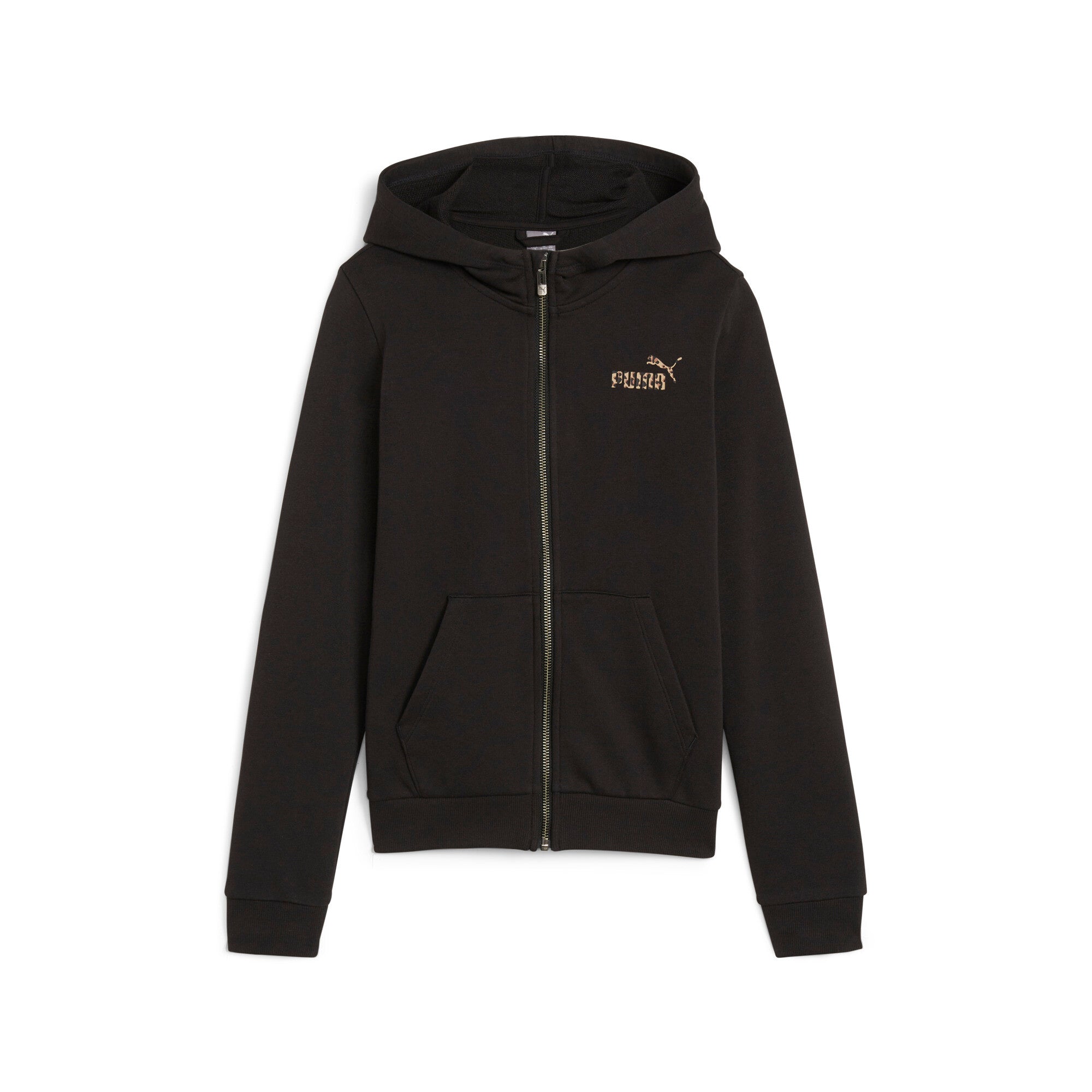 

Толстовка PUMA ESS+ ANIMAL для девочек-подростков с полной молнией, черный