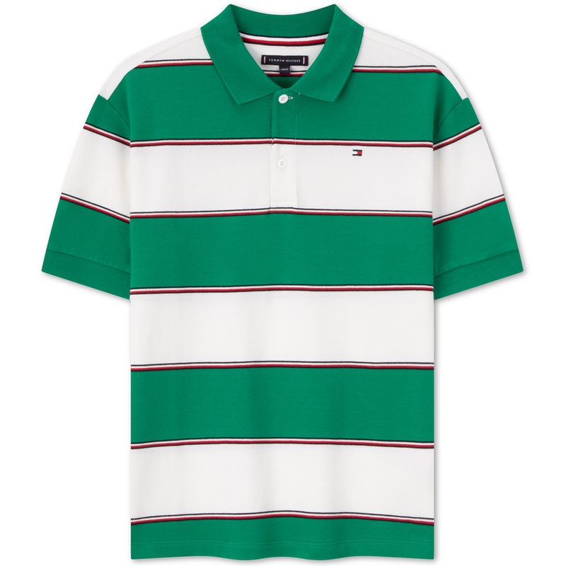 

Tommy Hilfiger Футболка зеленая белая в полоску kids', Зеленый, Tommy Hilfiger Футболка зеленая белая в полоску kids'