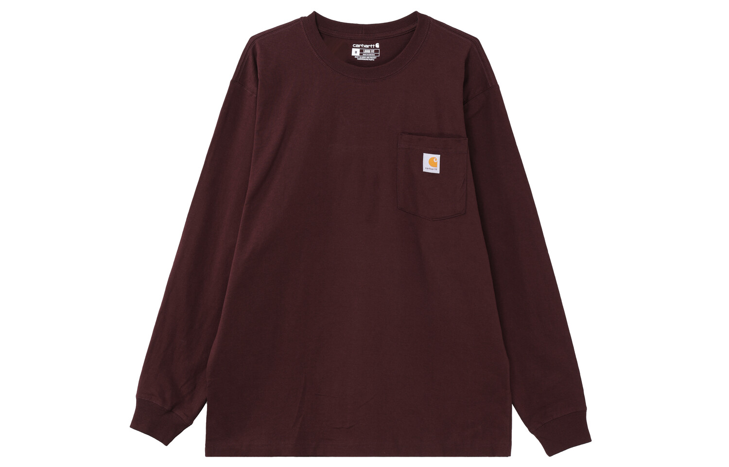 

Футболка унисекс бордовая Carhartt, цвет Burgundy