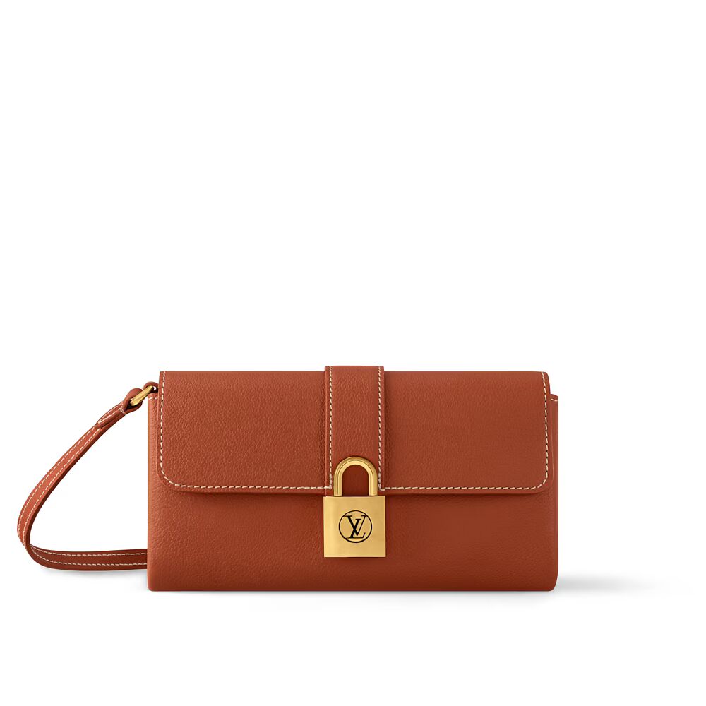 

Кошелек на цепочке Low Key Louis Vuitton, коричневый