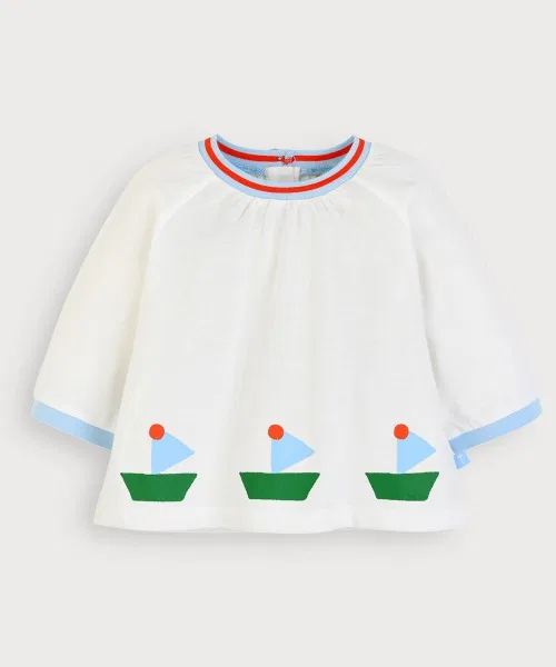 [Комплектация] Топ с рукавами 7/8 и брюки с юбкой Bubble Boat — фото 2